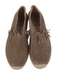 Chloé Suede Fringe Trim Accent Espadrilles