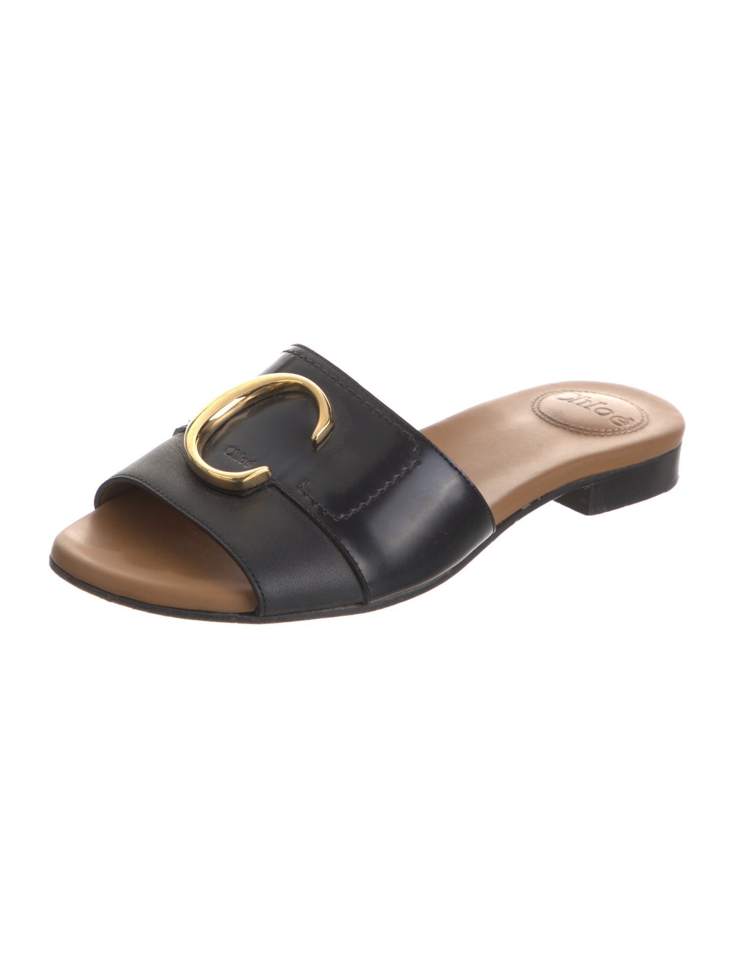 Chloé Leather Slides