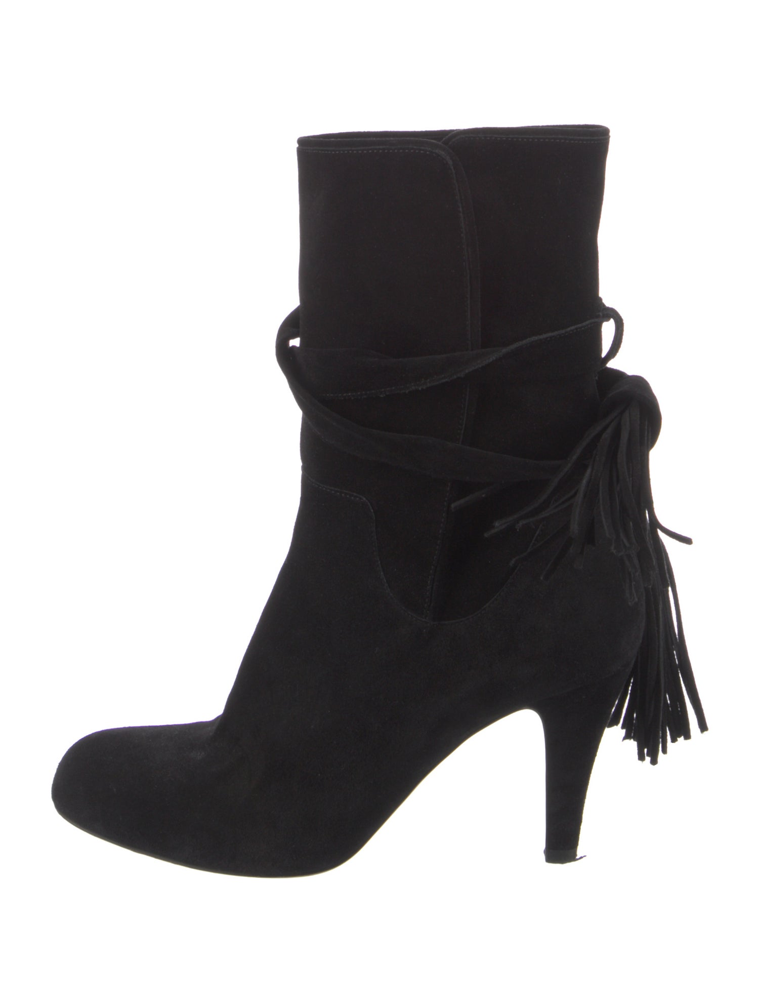 Chloé Suede Tassel Accents Boots