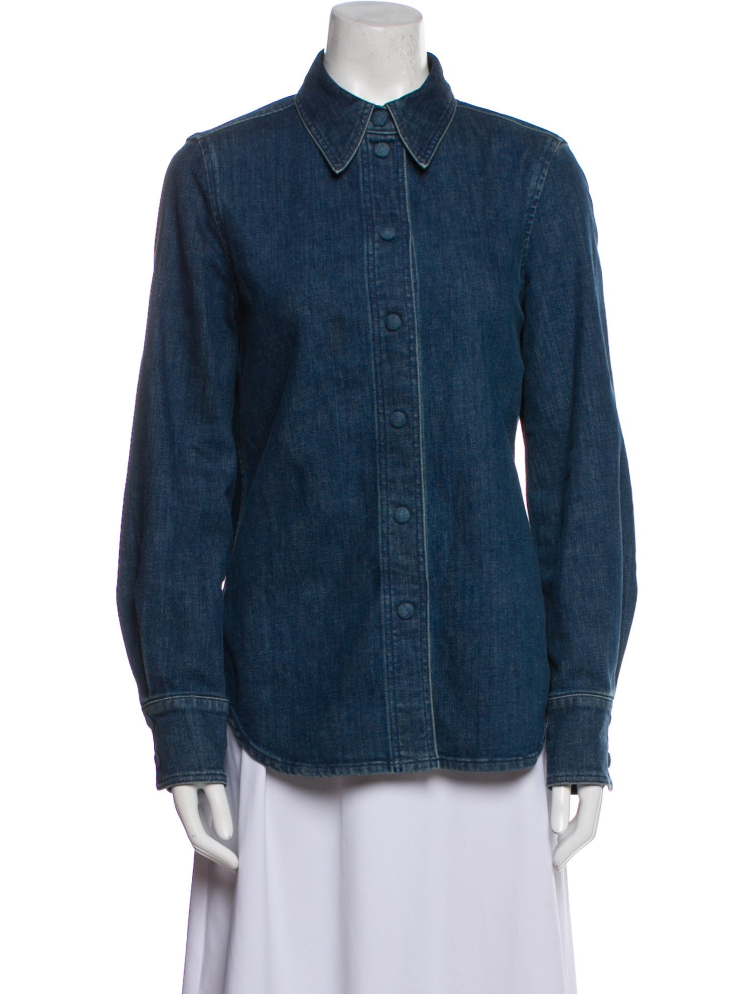 Chloé Long Sleeve Button-Up Top