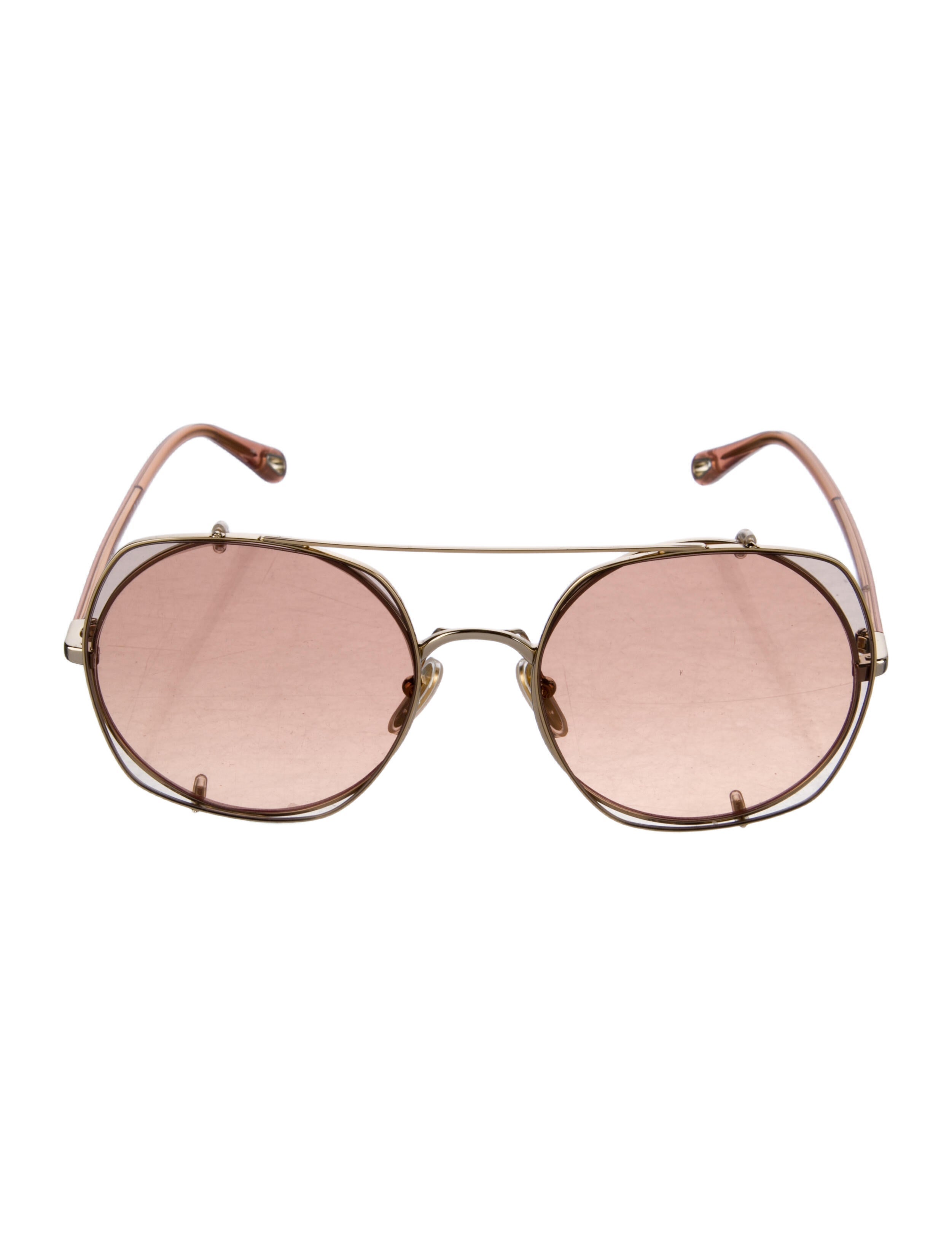 Chloé Round Mirrored Sunglasses