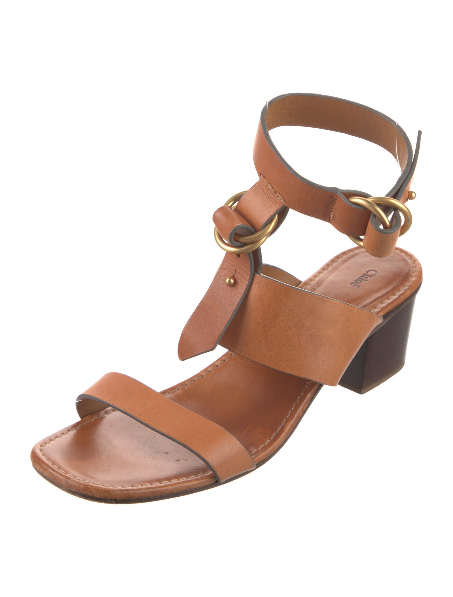 Chloé Leather Gladiator Sandals