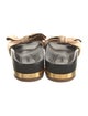 Chloé Leather Bow Accents Slides