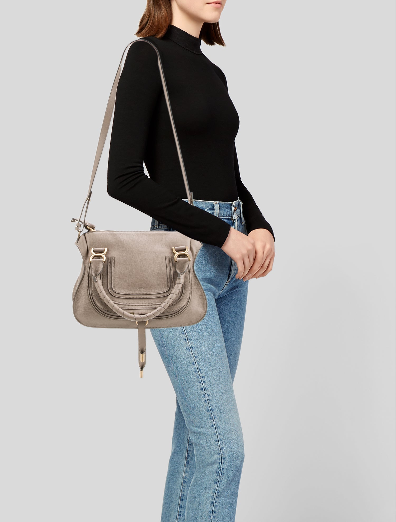 Chloé Leather Marcie Hobo Medium