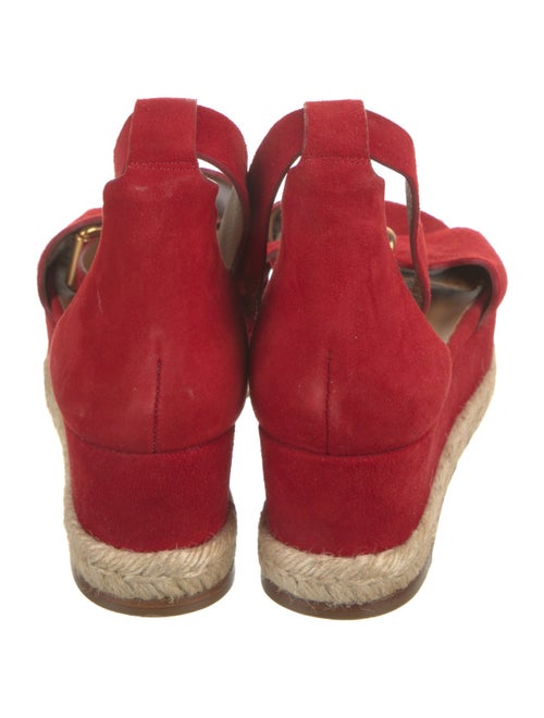 Chloé Suede Scalloped Accent Espadrilles