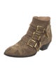 Chloé Suede Studded Accents Western Boots