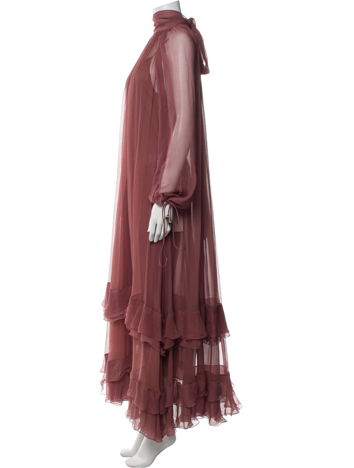 Chloé Mock Neck Long Dress