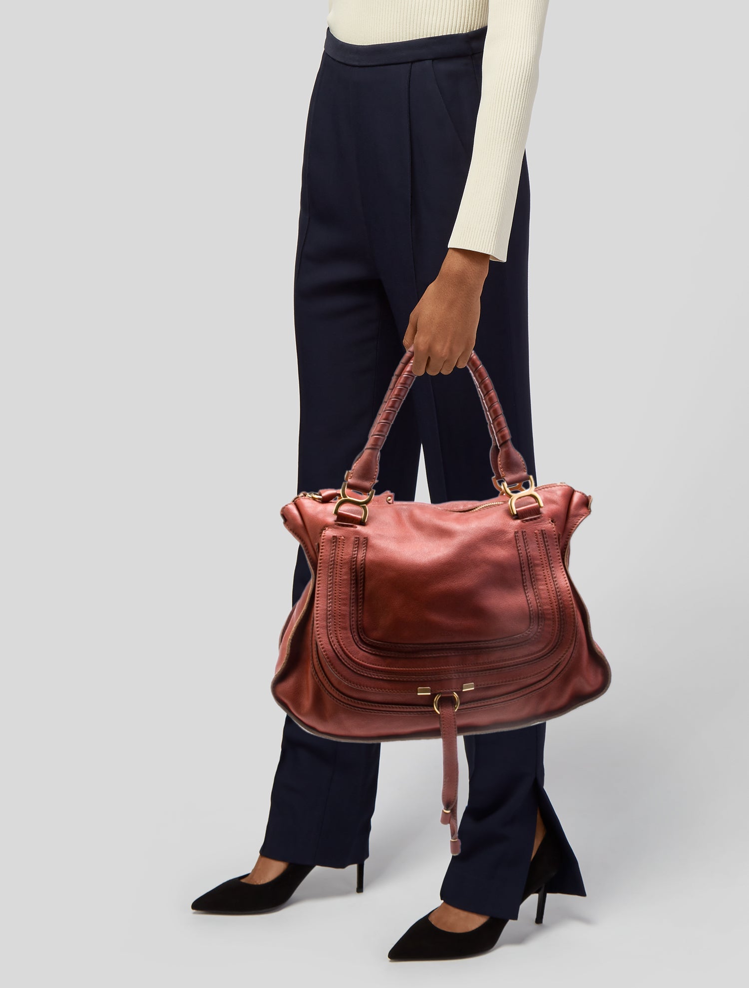 Chloé Leather Top Handle Bag