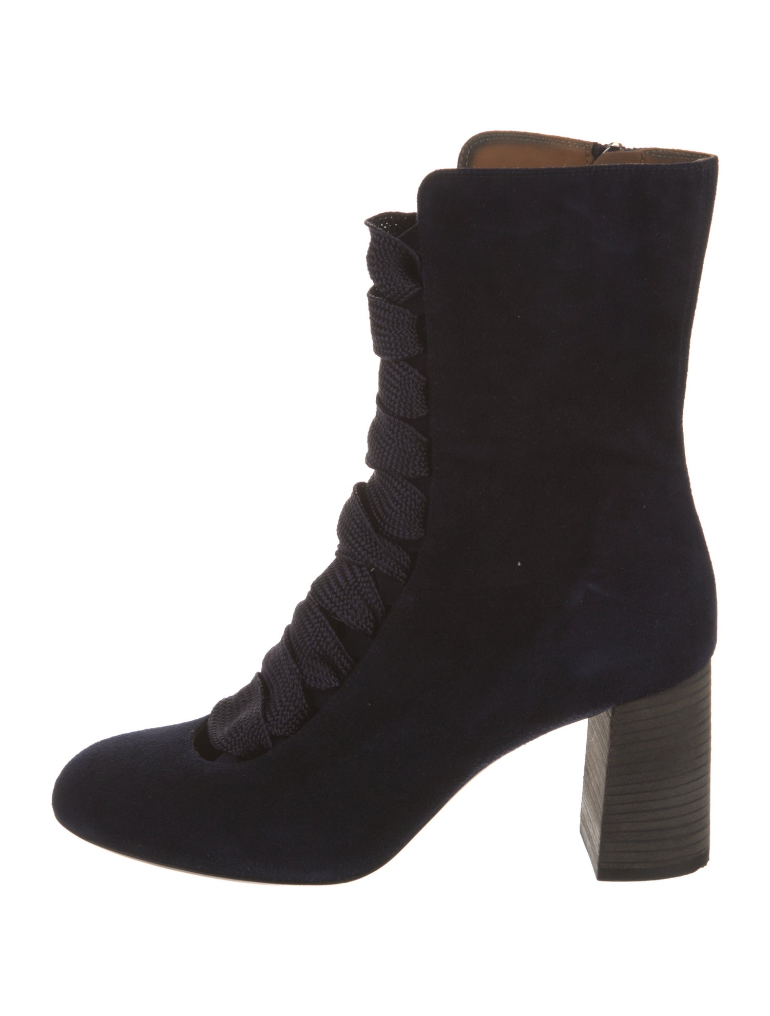 Chloé Suede Lace-Up Boots