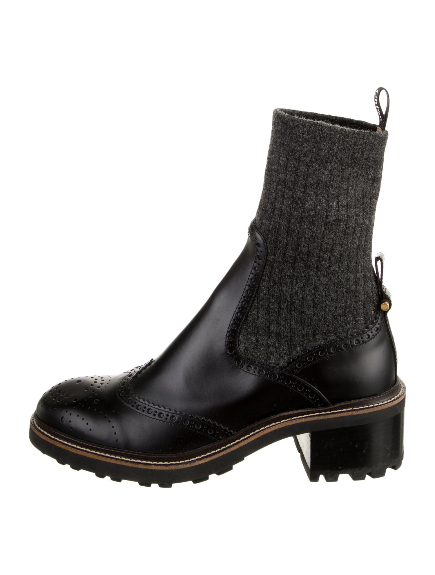 Chloé Leather Chelsea Boots