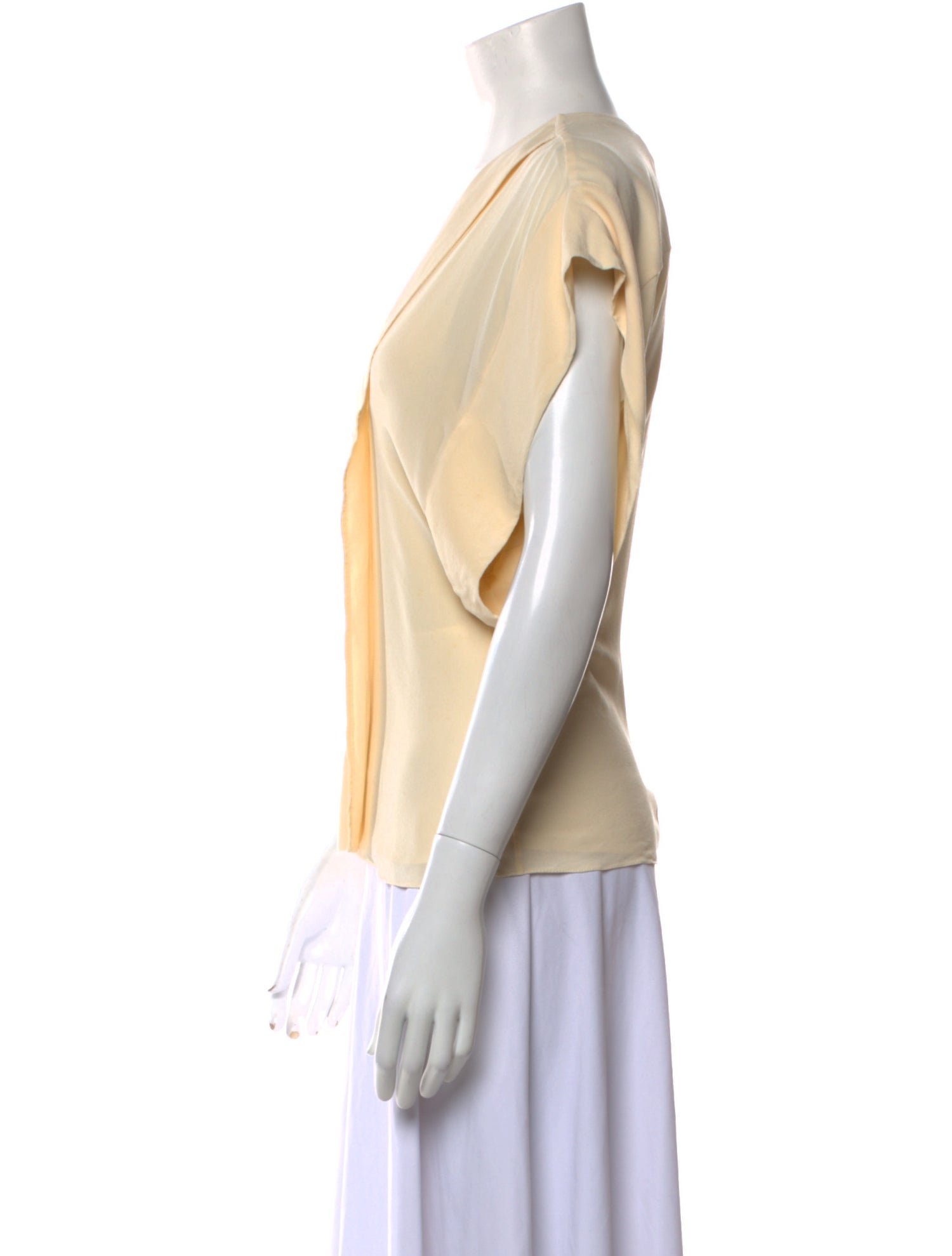 Chloé Silk V-Neck Blouse