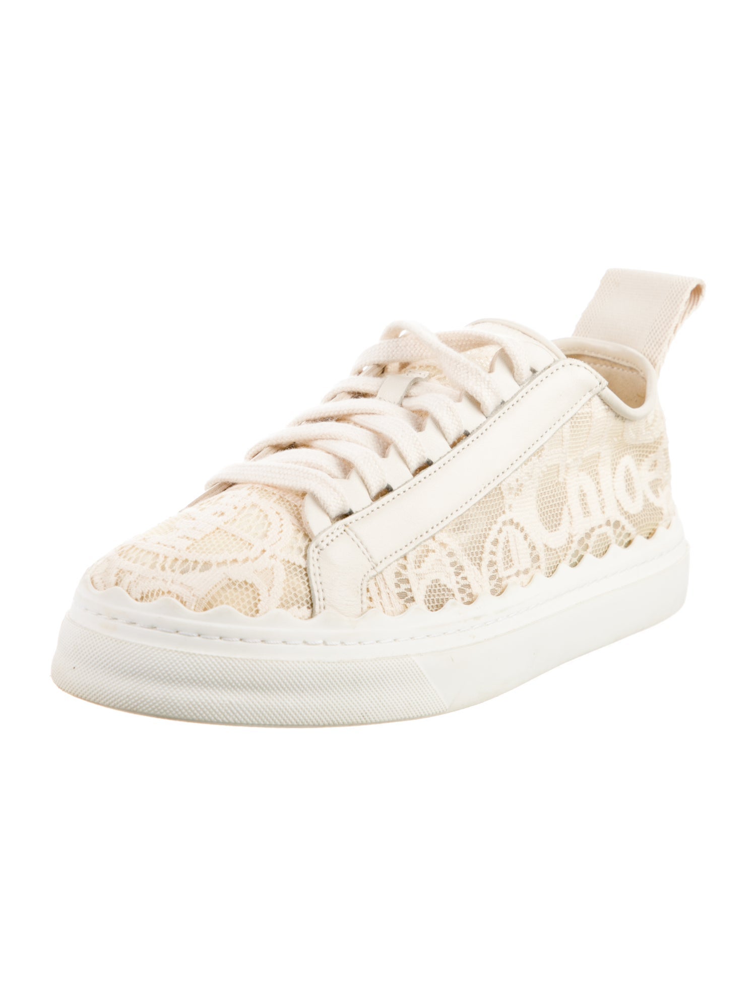 Chloé Lace Lace Pattern Sneakers