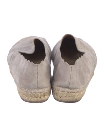 Chloé Suede Scalloped Accent Espadrilles
