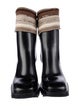 Chloé Rubber Striped Rain Boots