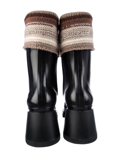 Chloé Rubber Striped Rain Boots