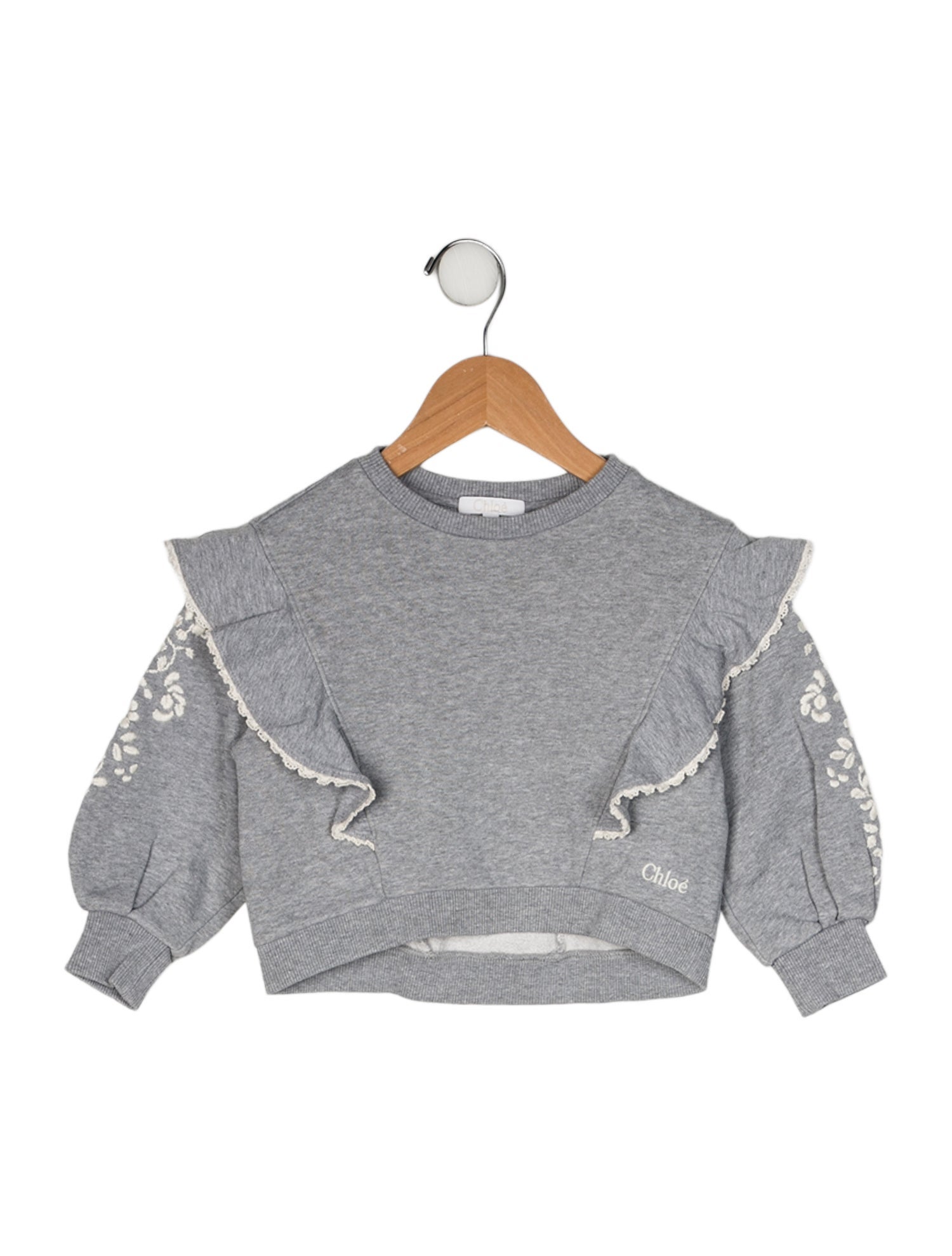 Chloé Kids' Ruffle Sweatshirt