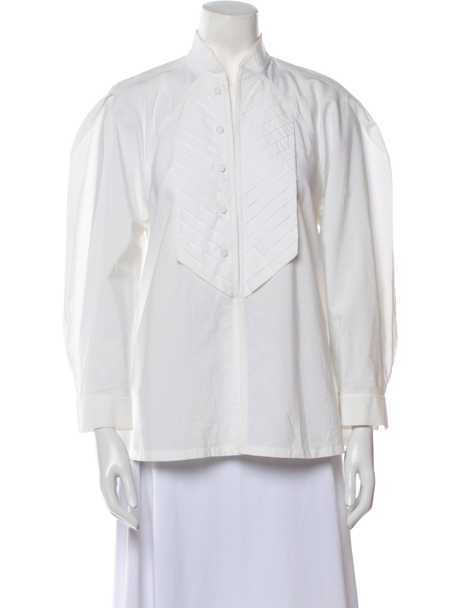 Chloé Three-Quarter Sleeve Button-Up Top