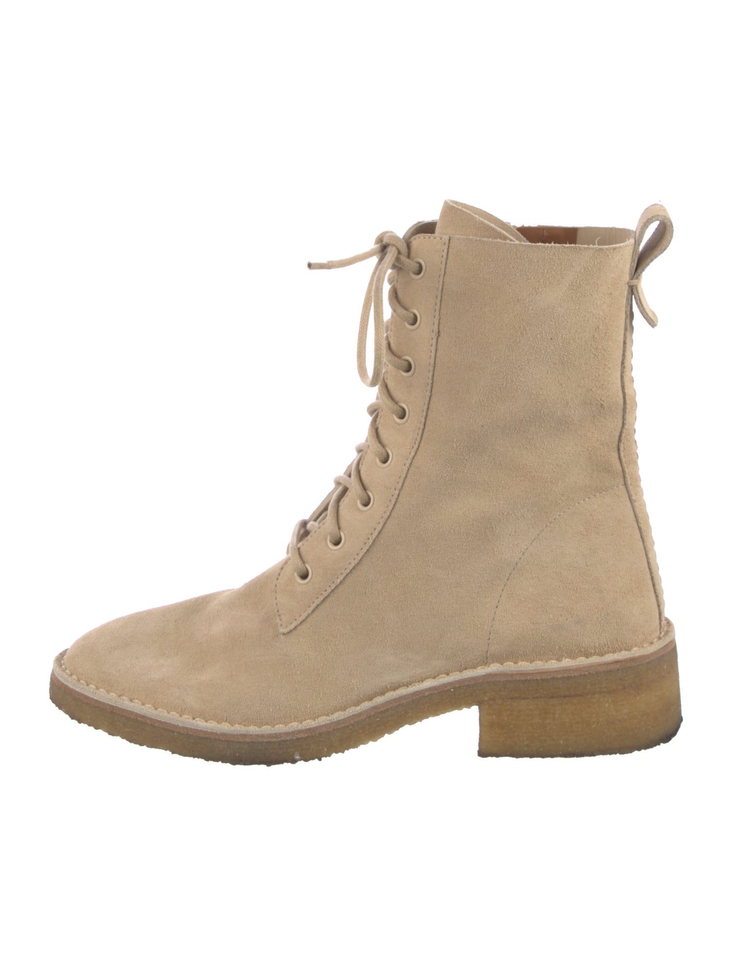 Chloé Suede Combat Boots