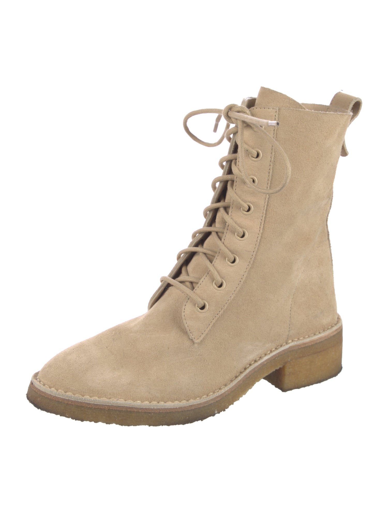 Chloé Suede Combat Boots