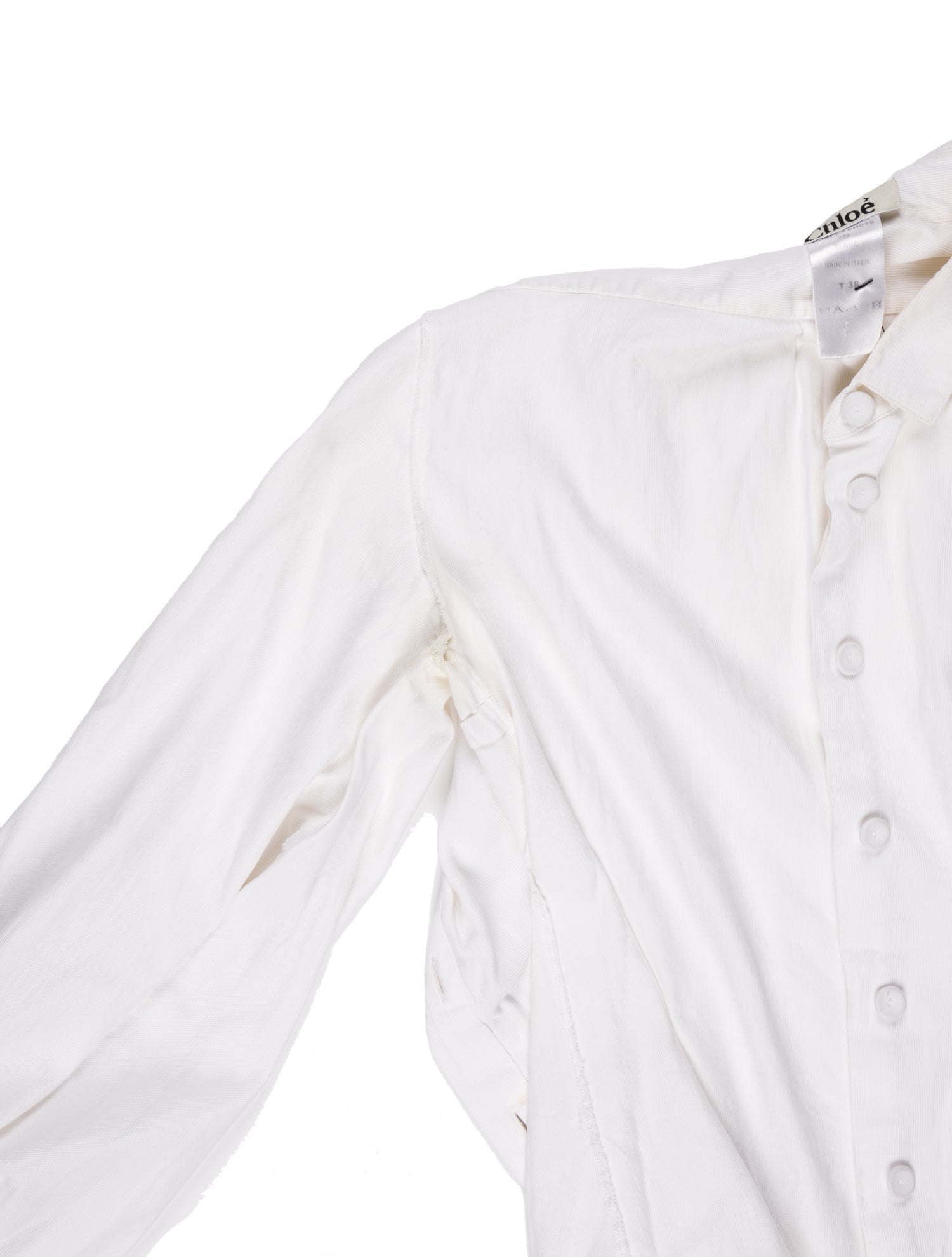 Chloé Long Sleeve Button-Up Top