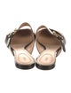 Chloé Leather Scalloped Accent Mules