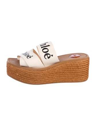 Chloé Canvas Graphic Print Espadrilles