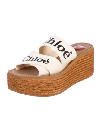 Chloé Canvas Graphic Print Espadrilles