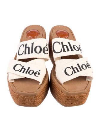 Chloé Canvas Graphic Print Espadrilles