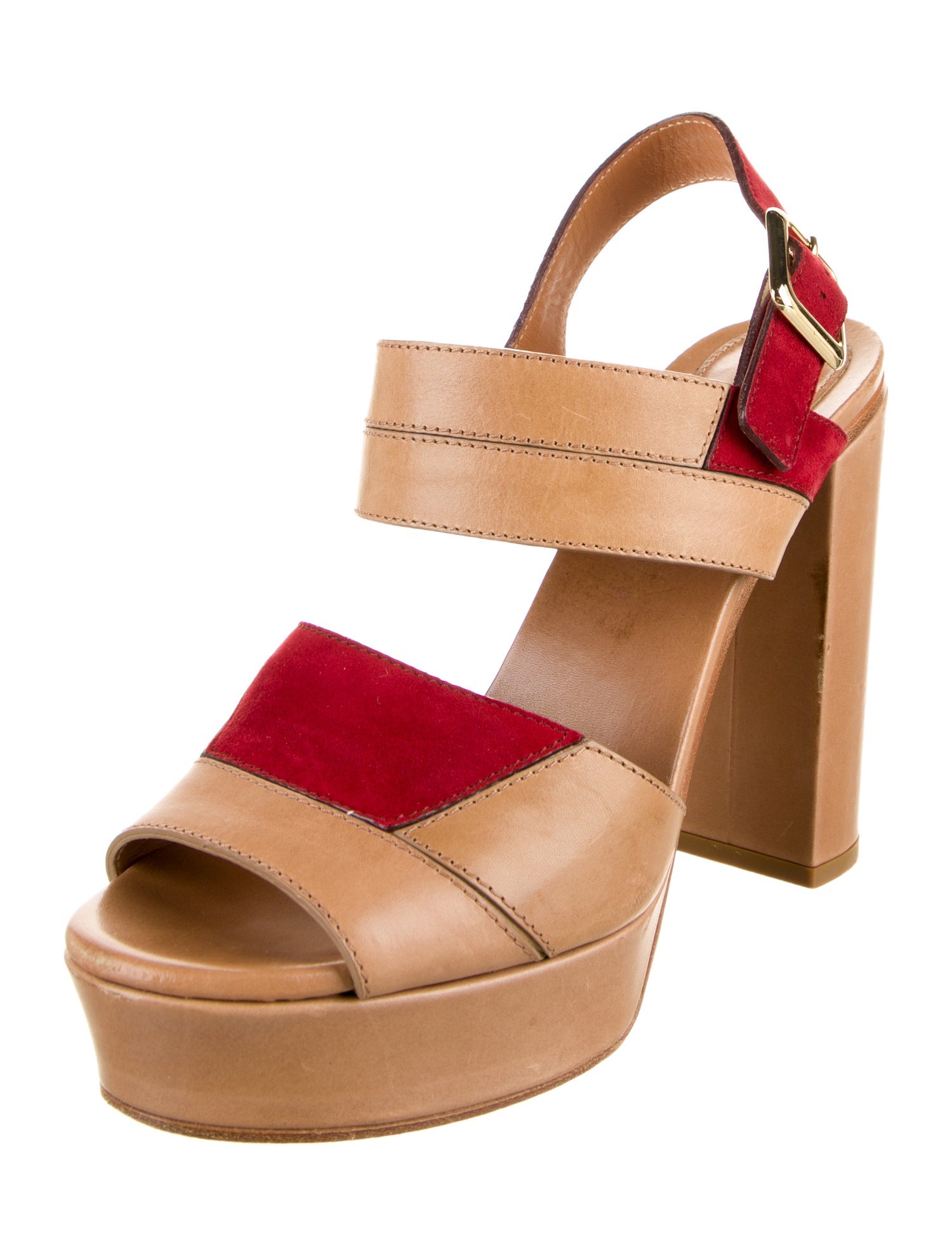 Chloé Leather Slingback Sandals