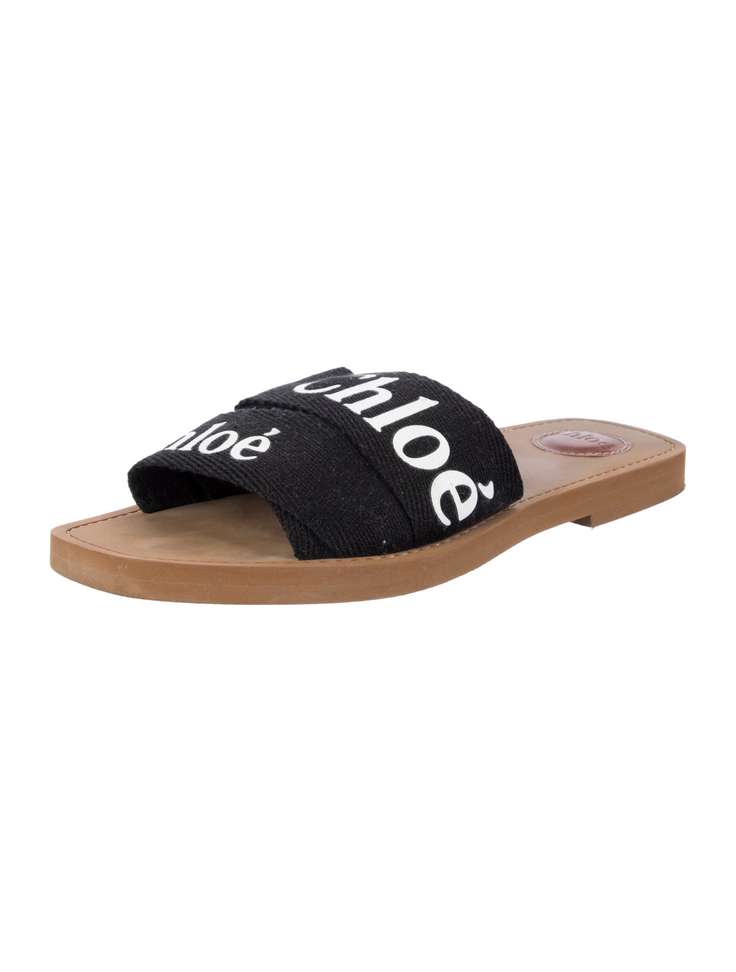 Chloé Canvas Graphic Print Slides