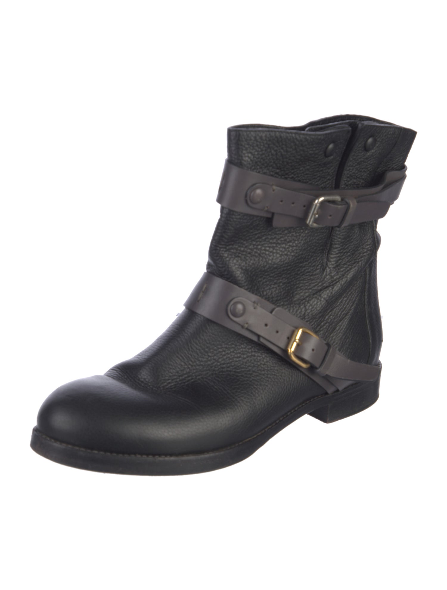 Chloé Leather Moto Boots