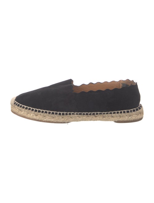 Chloé Suede Scalloped Accent Espadrilles