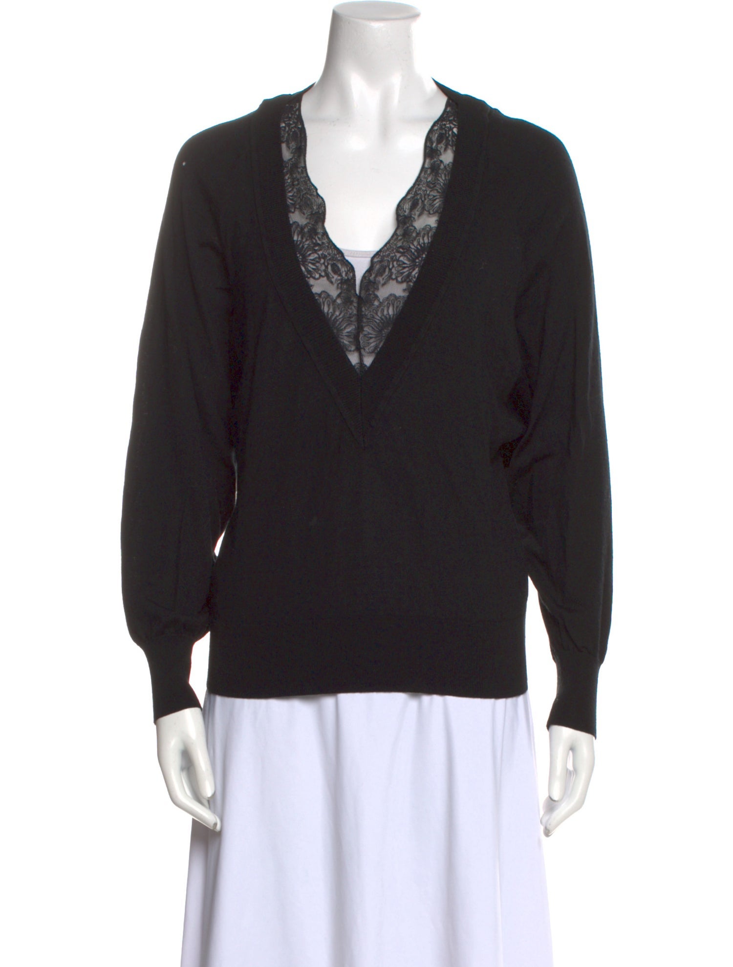 Chloé Wool V-Neck Sweatshirt