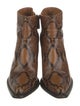 Chloé Leather Animal Print Boots