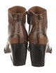 Chloé Leather Animal Print Boots