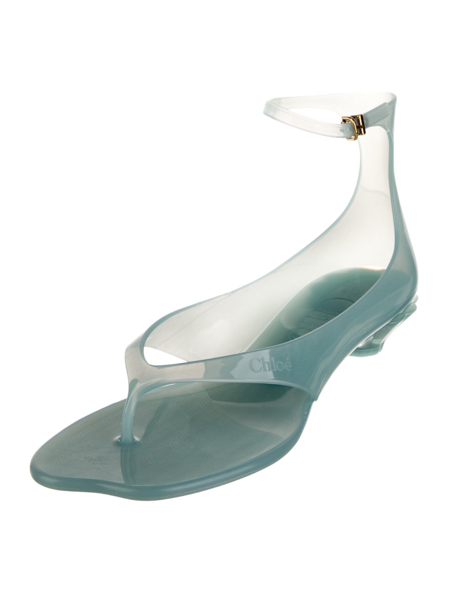 Chloé Rubber Slingback Sandals