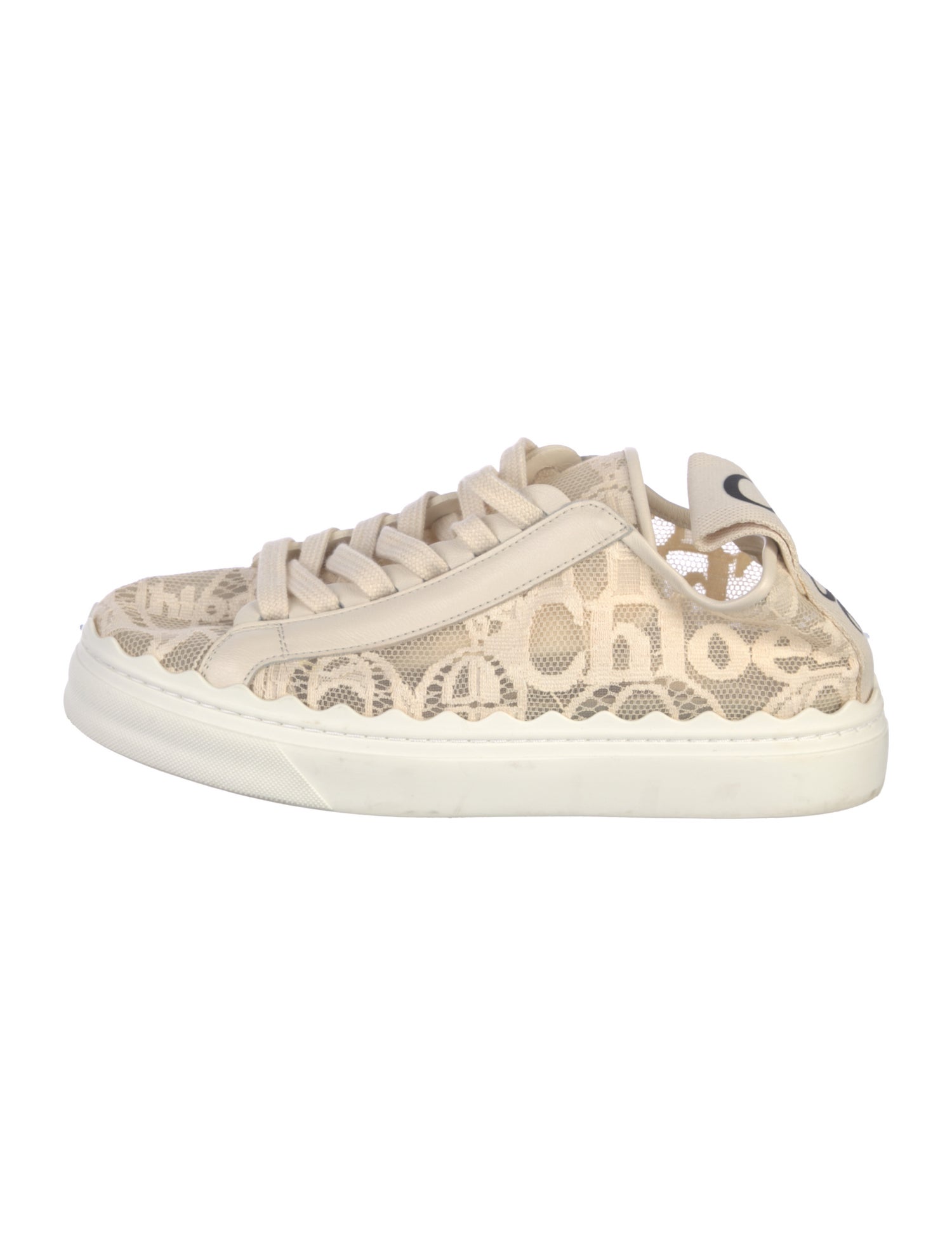 Chloé Lace Lace Pattern Sneakers