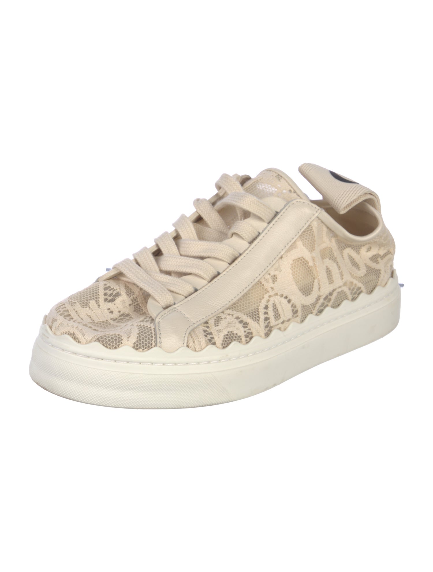 Chloé Lace Lace Pattern Sneakers