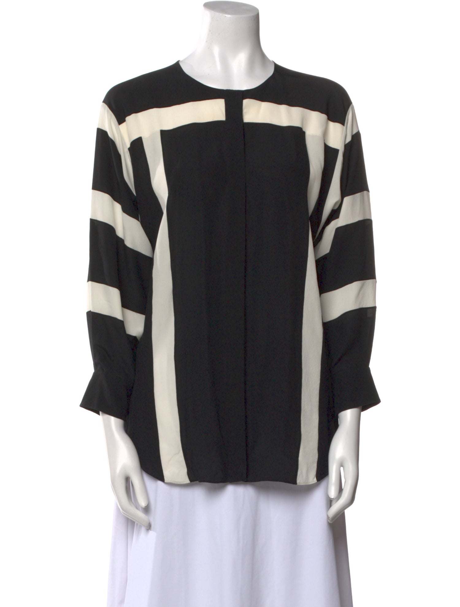 Chloé Silk Striped Blouse