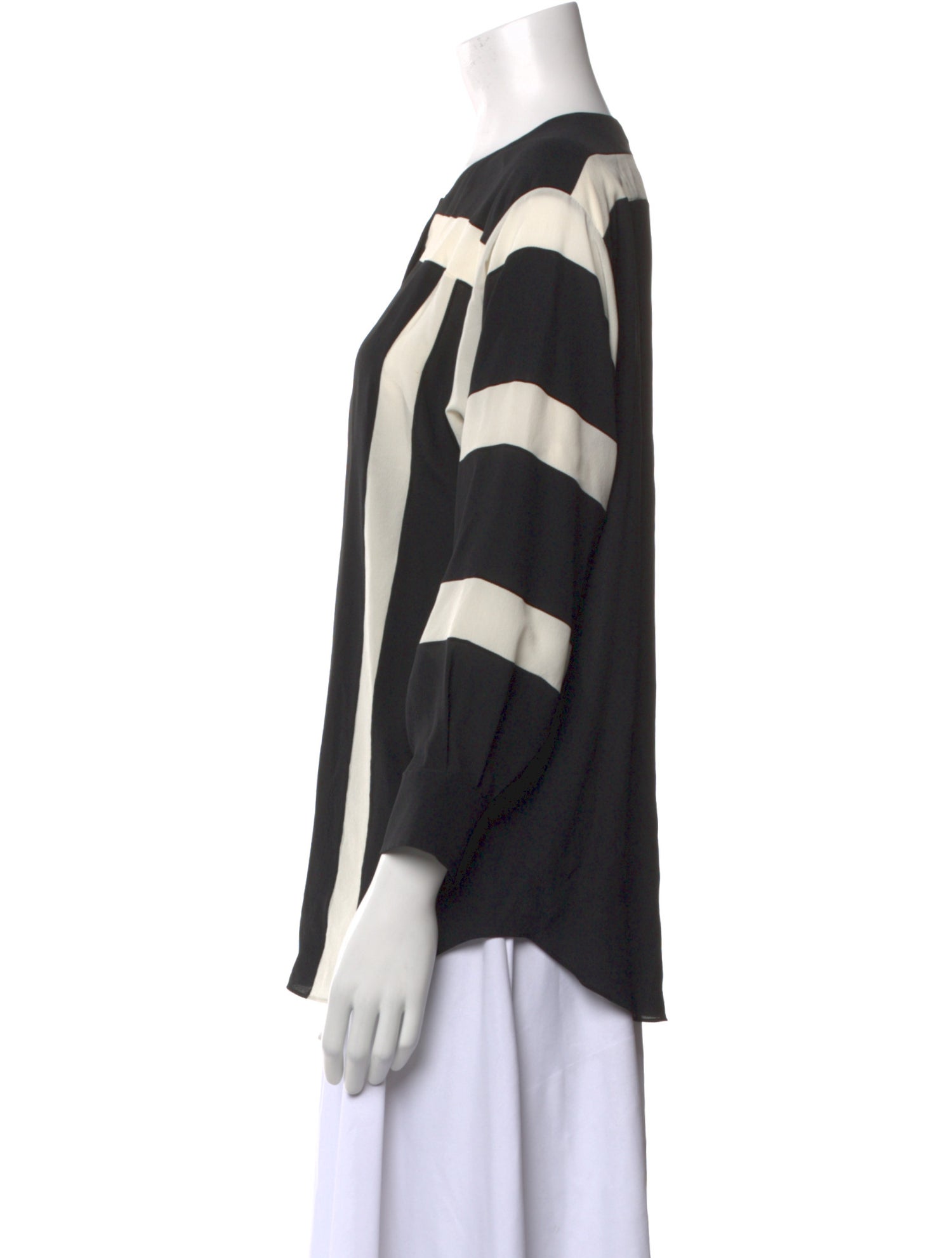 Chloé Silk Striped Blouse