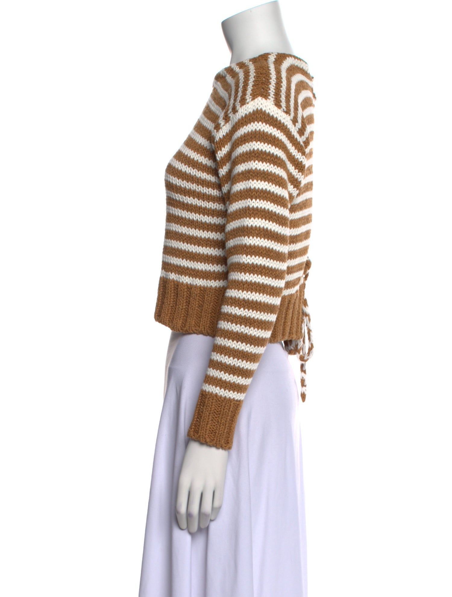 Chloé Striped Crew Neck Sweater
