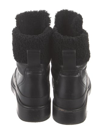 Chloé Leather Combat Boots