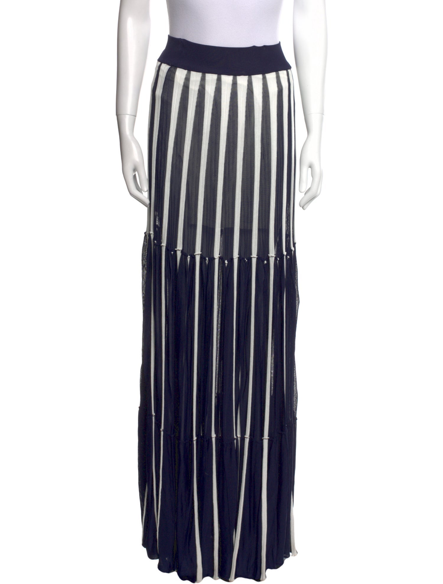 Chloé Striped Long Skirt