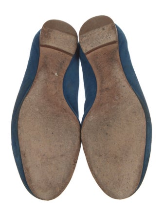 Chloé Suede Scalloped Accent Ballet Flats