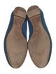 Chloé Suede Scalloped Accent Ballet Flats