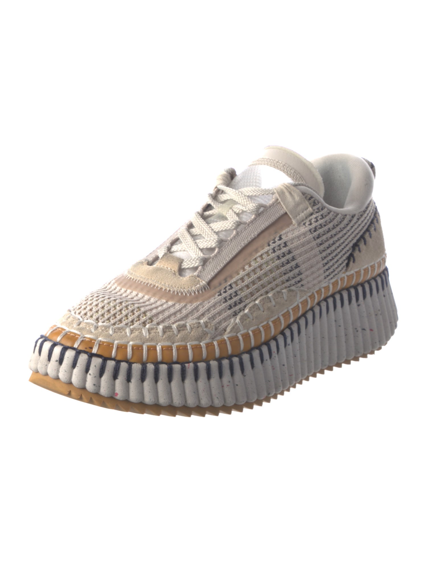 Chloé Colorblock Pattern Sneakers