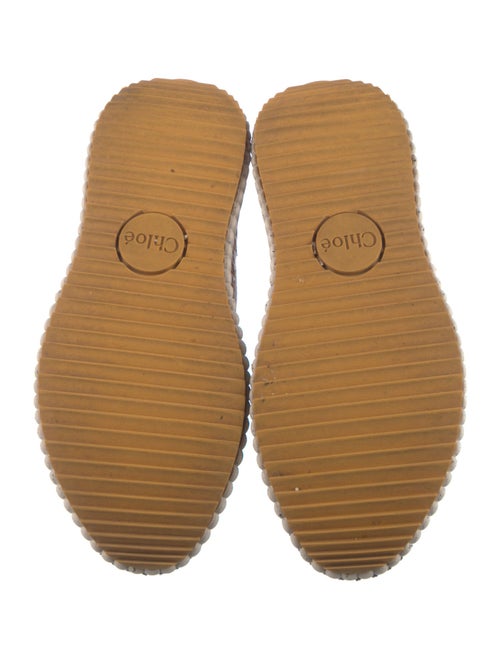 Chloé Patterned Whipstitch Trim Sneakers