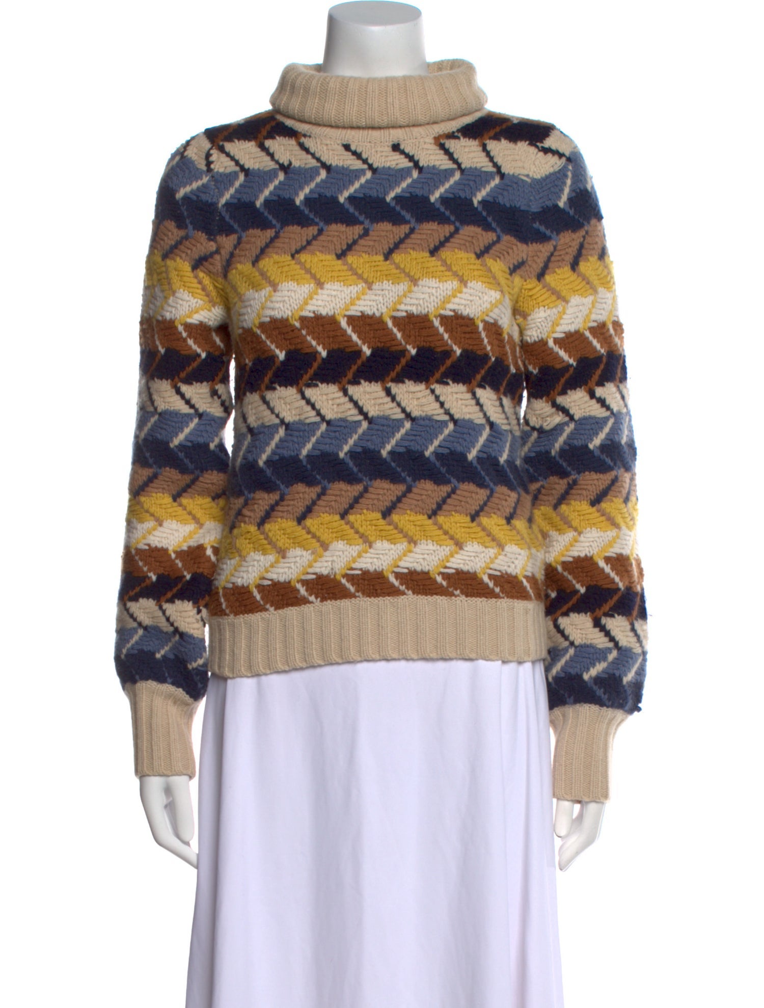 Chloé Merino Wool Printed Sweater