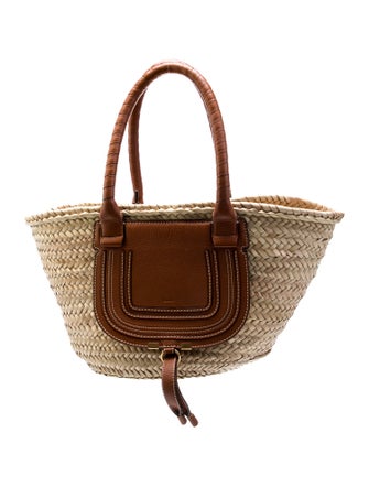 Chloé Raffia Marcie Basket Bag