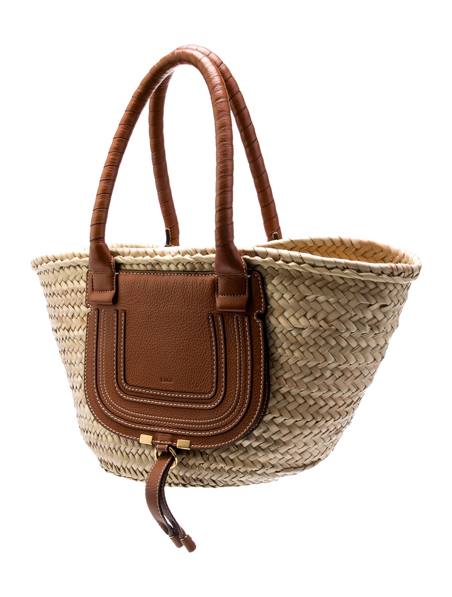 Chloé Raffia Marcie Basket Bag